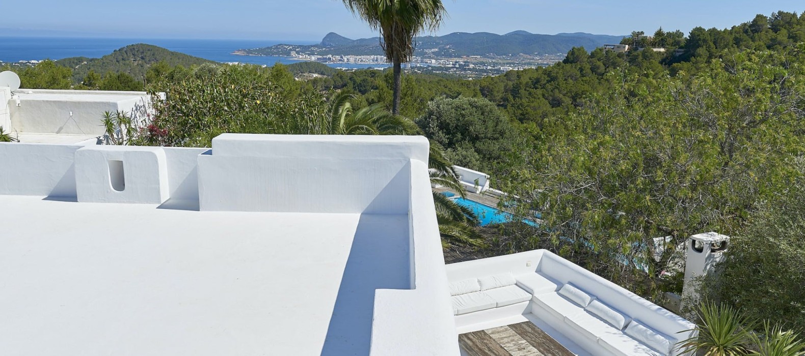 Rooftop view of Finca Las Velas in Ibiza