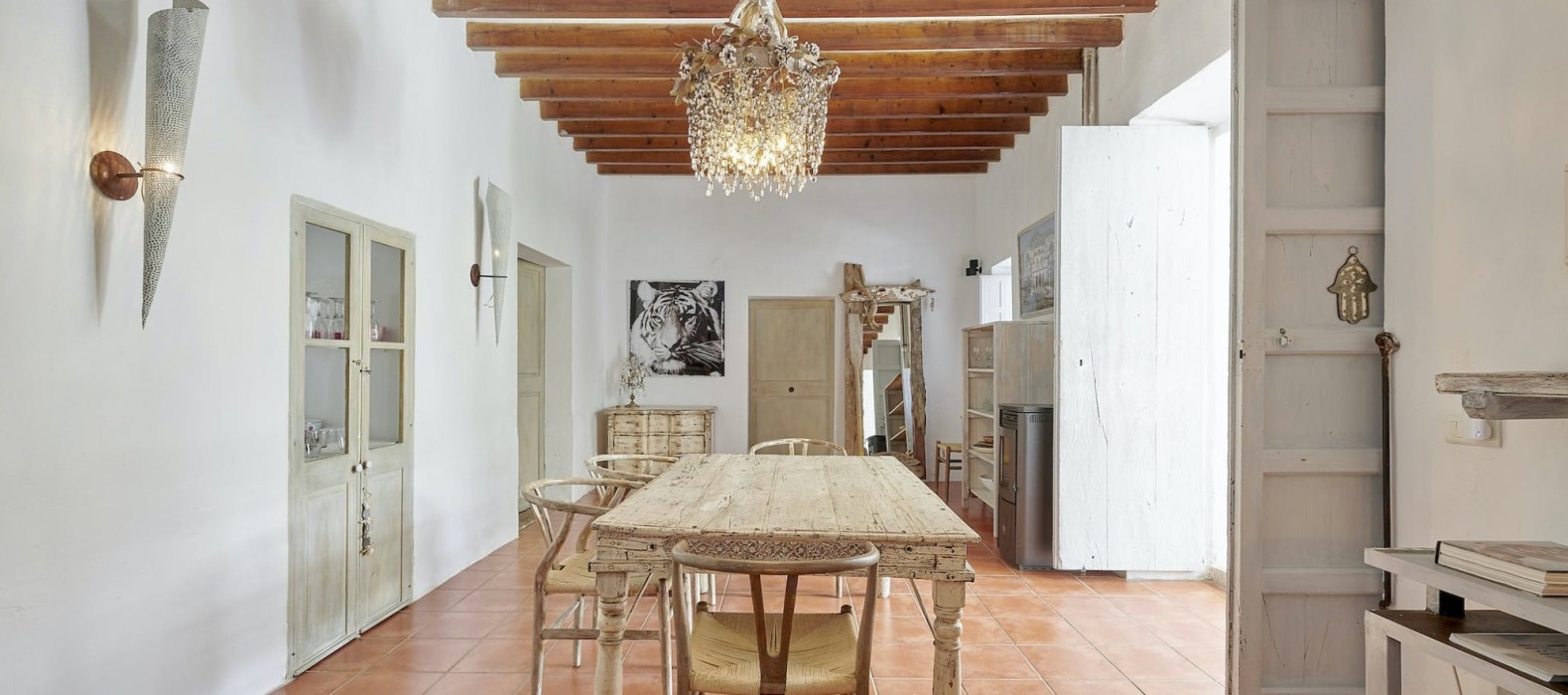 Dining room of Finca Traditionale in Ibiza