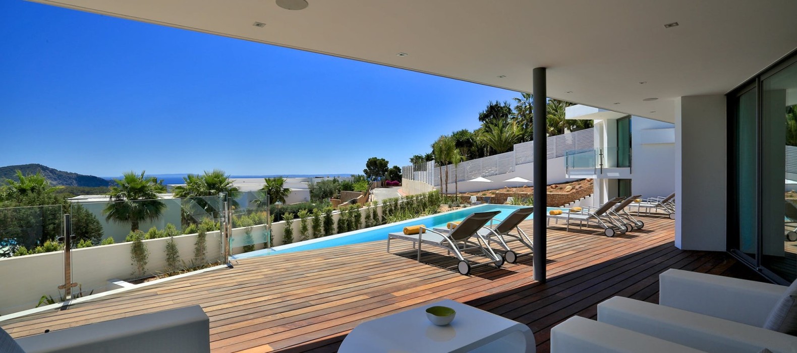 Lounge area of Villa Amaya in Ibiza