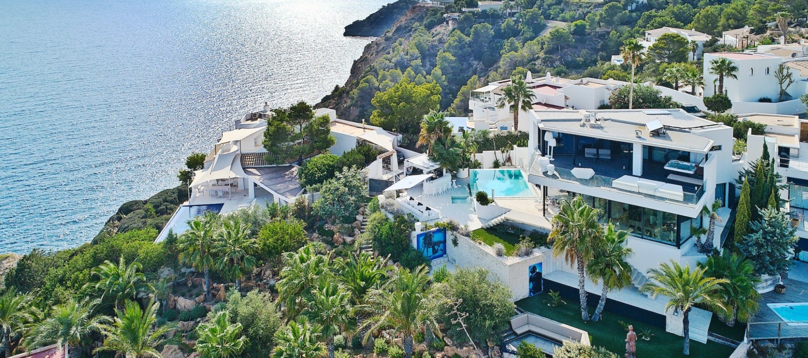 Exterior villa view of Villa Benahavis in Ibiza