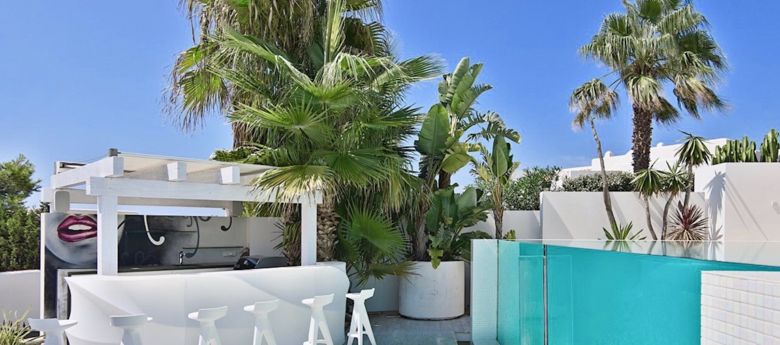 Exterior area of Villa Benahavis in Ibiza