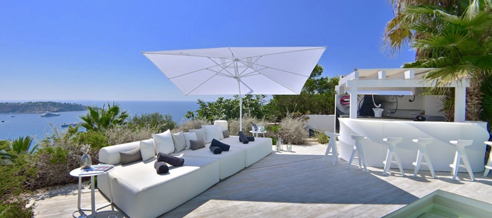 Exterior chill area of Villa Benahavis in Ibiza