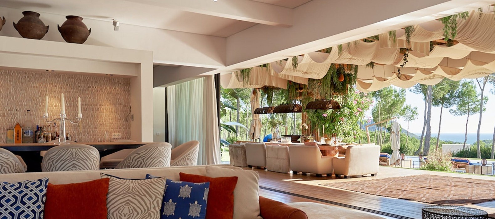Living room of Villa Beverly Grove in Ibiza
