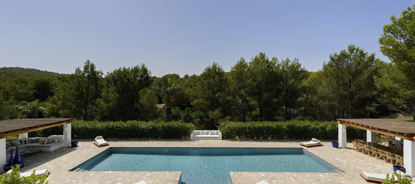 Pool area of Villa Blissful Life in Ibiza
