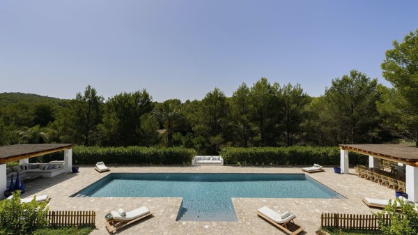 Pool area of Villa Blissful Life in Ibiza