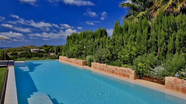 Exterior pool of Villa Cienna in Ibiza