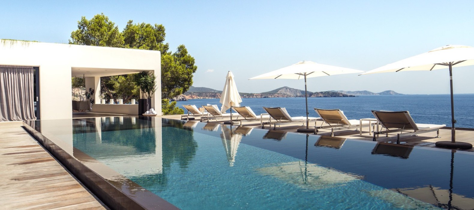 Exterior area with pool of Villa Cocoa Paradise in Ibiza