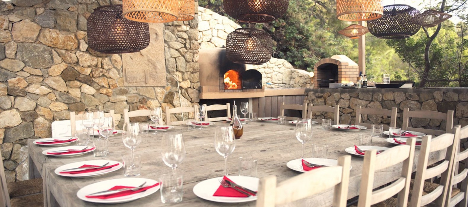 Exterior dining area of Villa Cocoa Paradise Ibiza