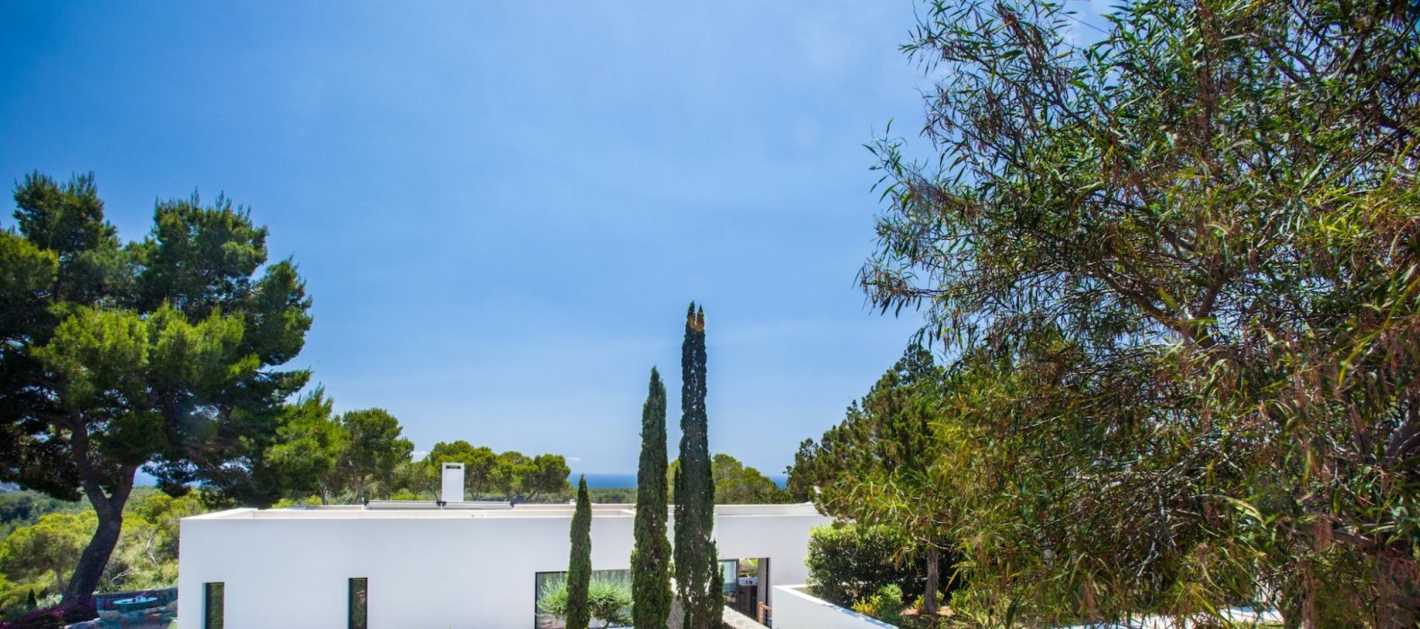 Garden area of Villa Colada in Ibiza