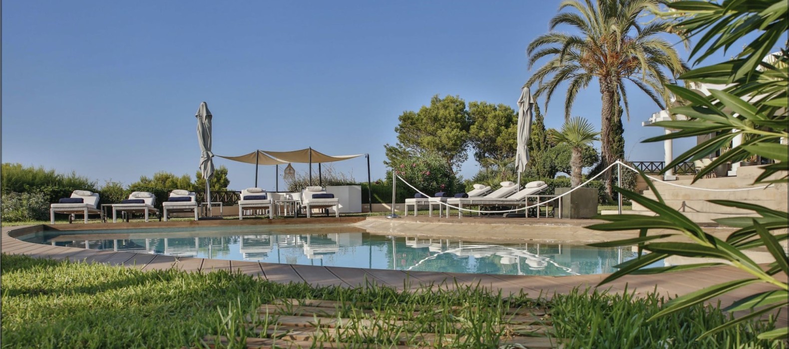 Exterior pool view of Villa Fairy Tale in Ibiza