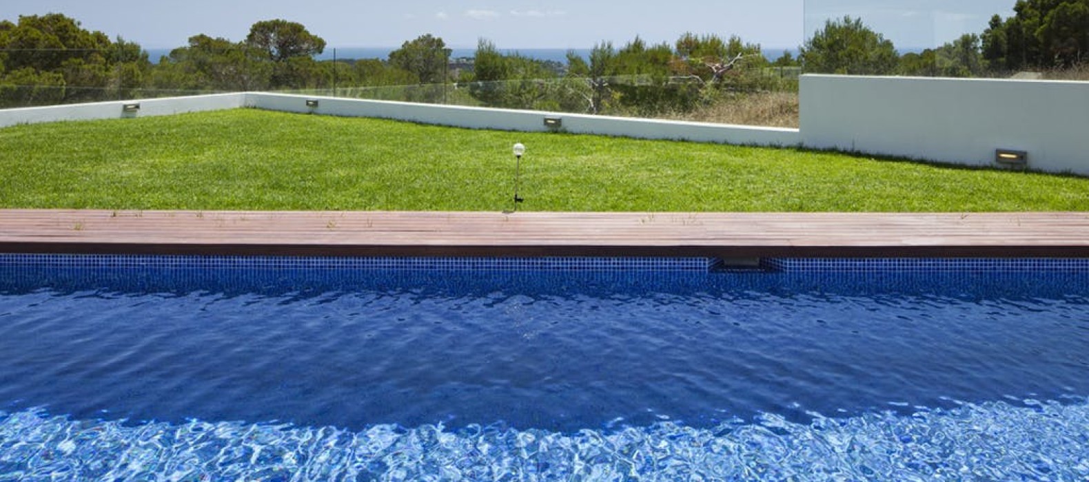 Exterior pool of Villa Harbor in Ibiza