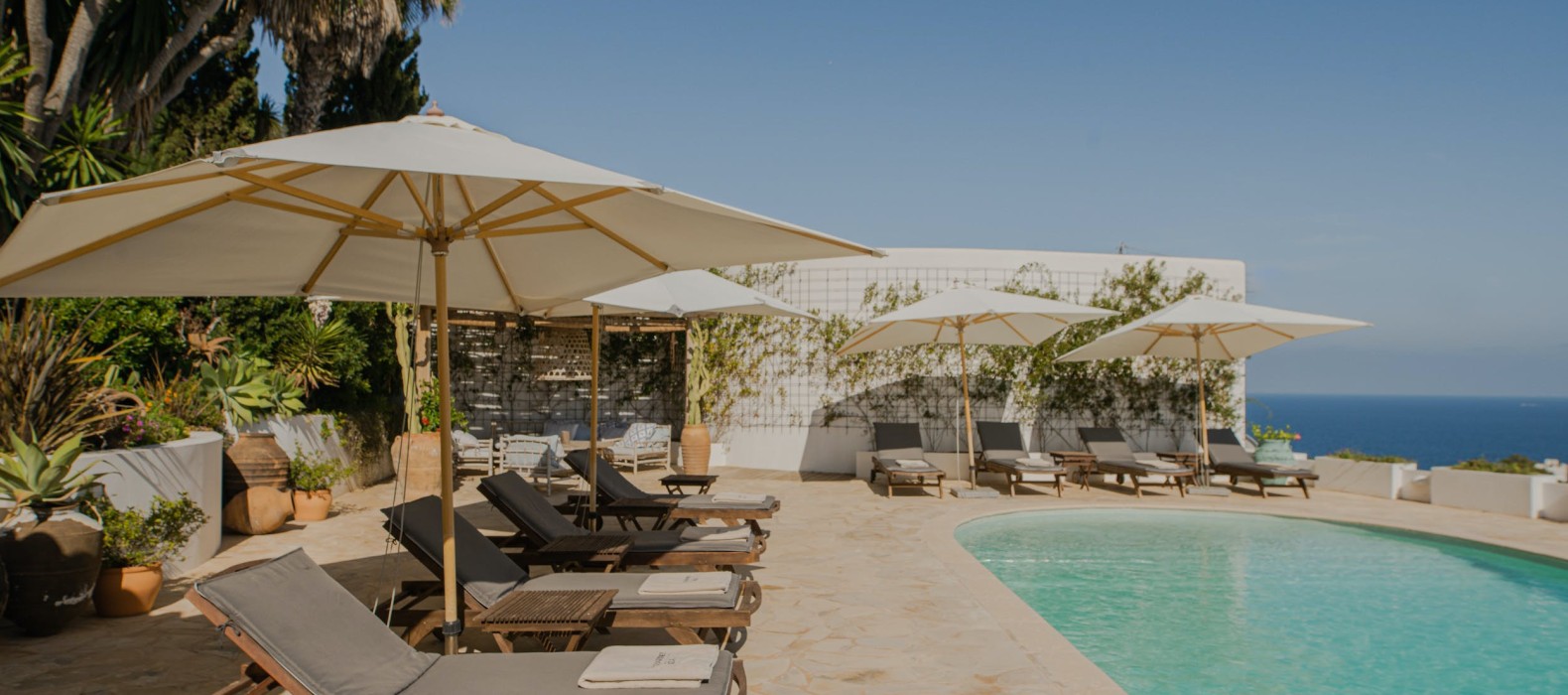 Exterior pool of Villa La Preciosa in Ibiza