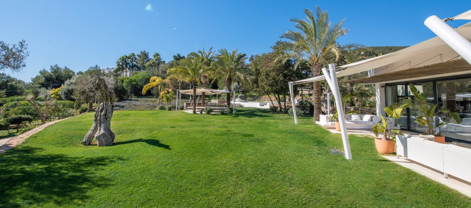 Garden of Villa Liama in Ibiza