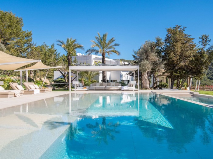 Exterior pool area of Villa Liama in Ibiza