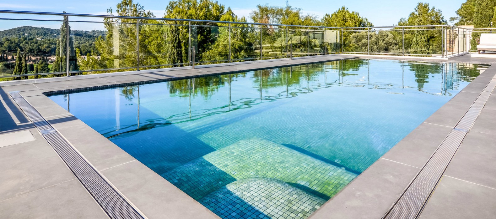 Pool of Villa Miragon in Ibiza