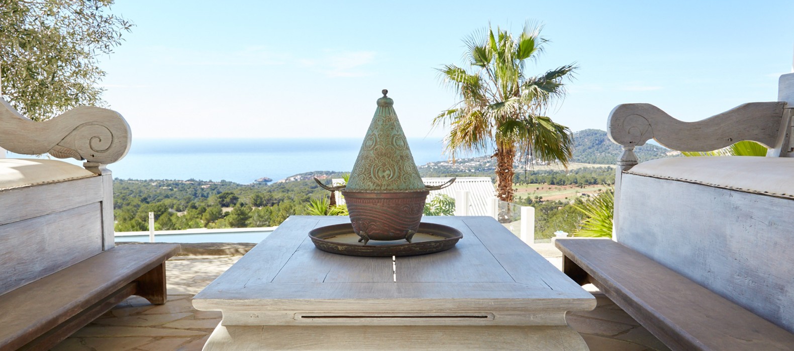 Exterior chill area of Villa Monterra in Ibiza