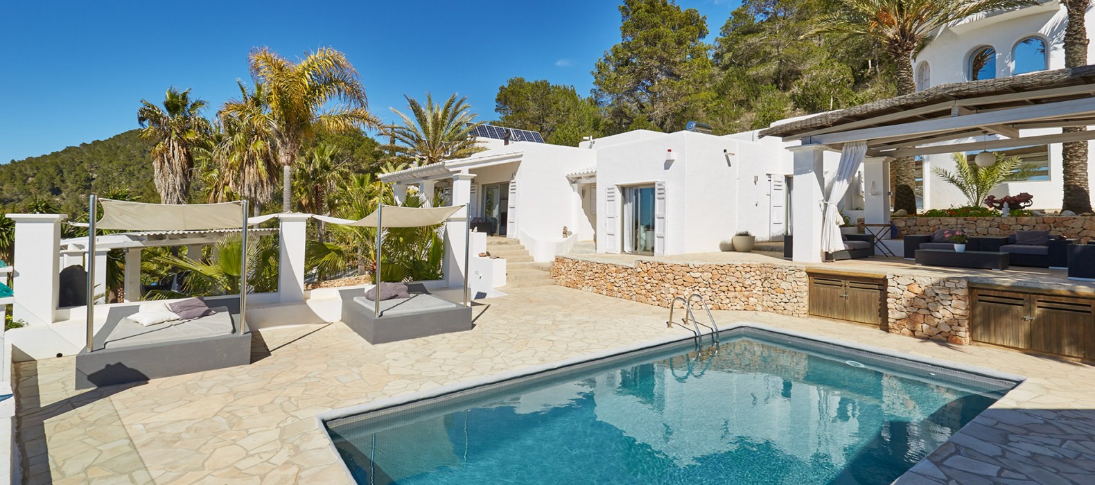 Exterior villa view of Villa Monterra in Ibiza