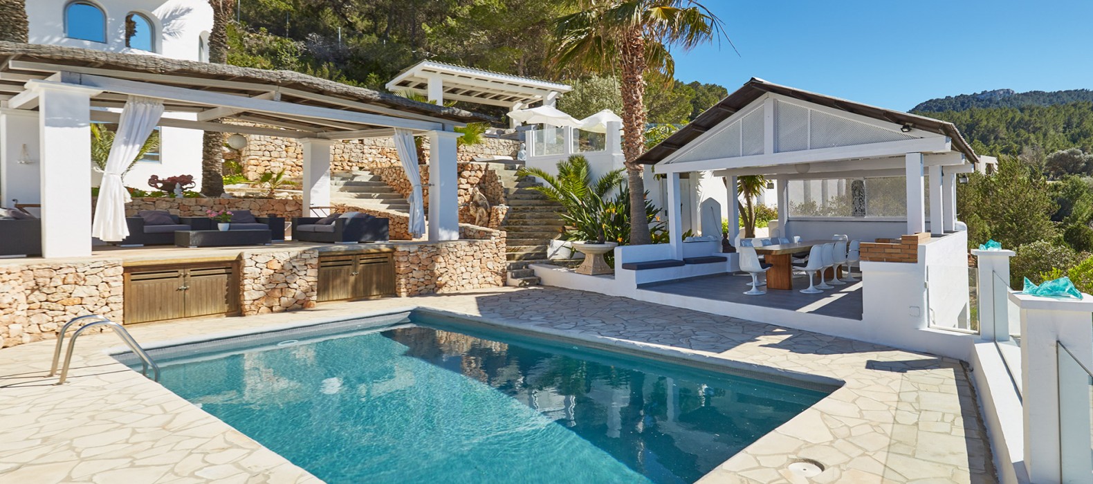 Exterior area of Villa Monterra in Ibiza