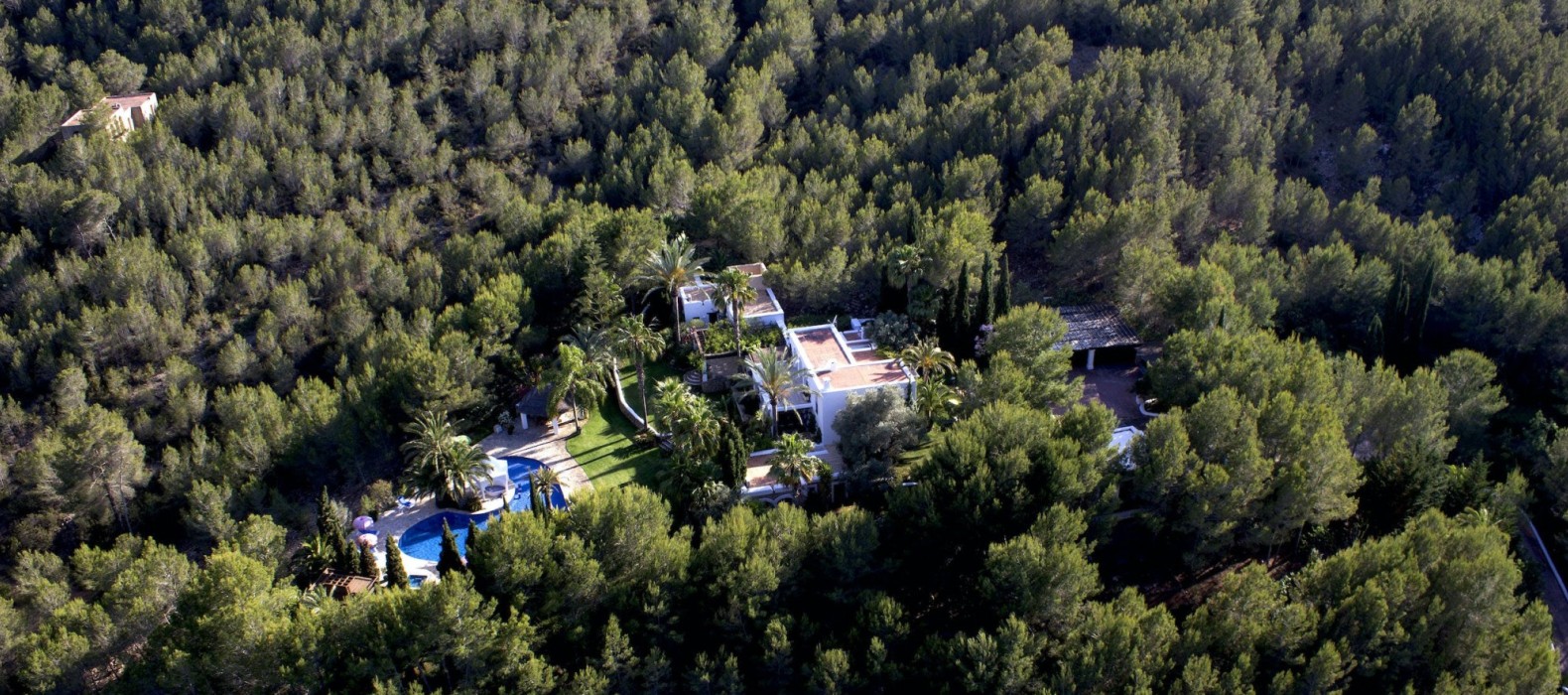 Outside nature bird eyes view of Villa Parallel Life in Ibiza