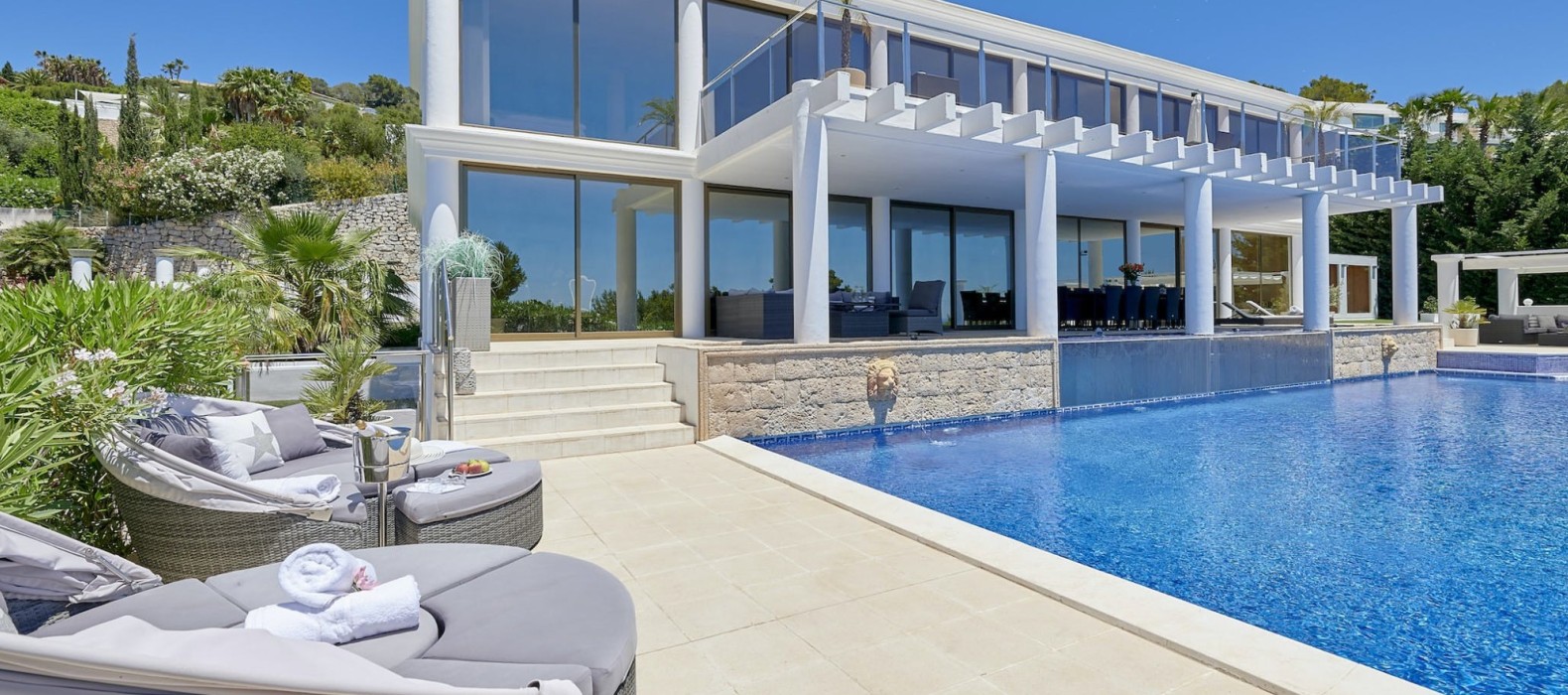 Exterior villa with pool view of Villa Riva Alto in Ibiza