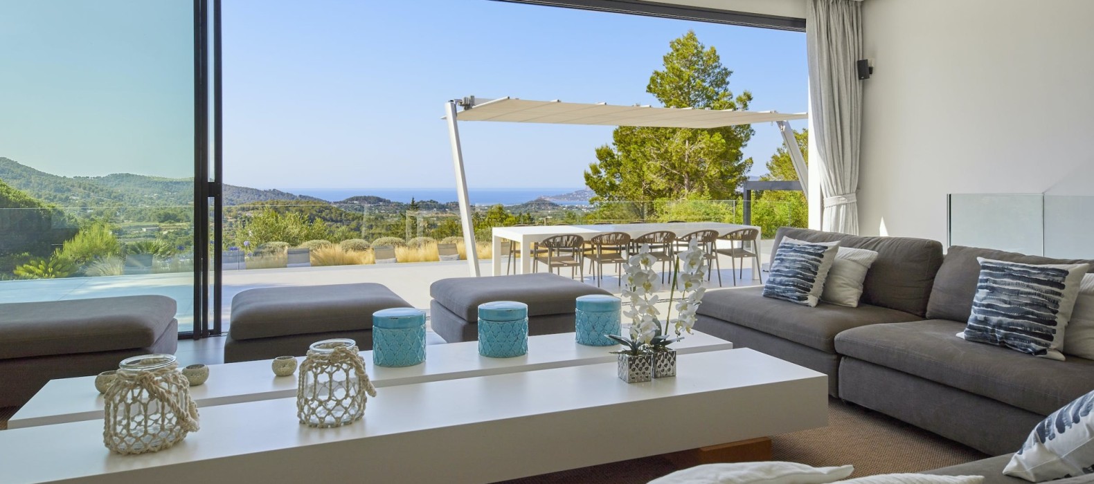Living room of Villa San Remo in Ibiza