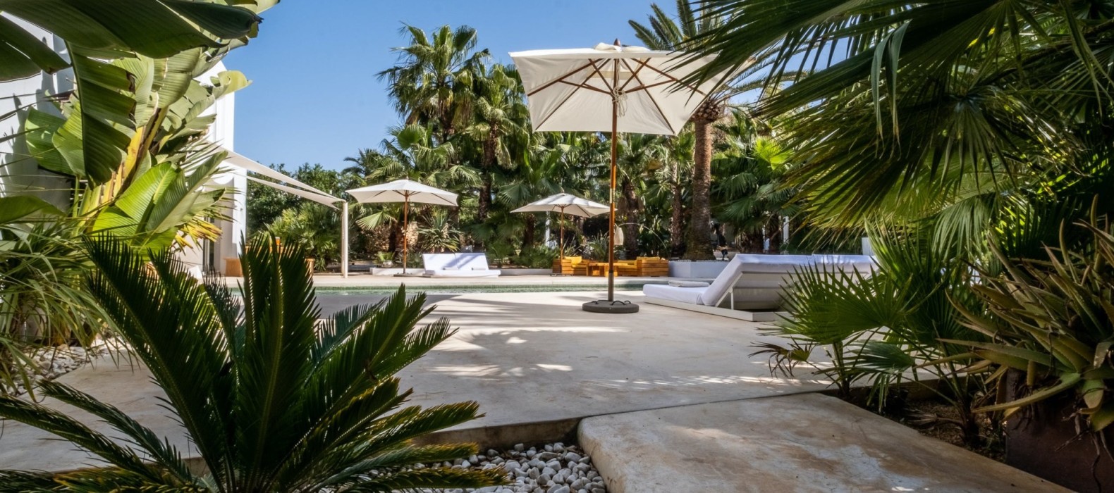 Exterior area of Villa Savant in Ibiza
