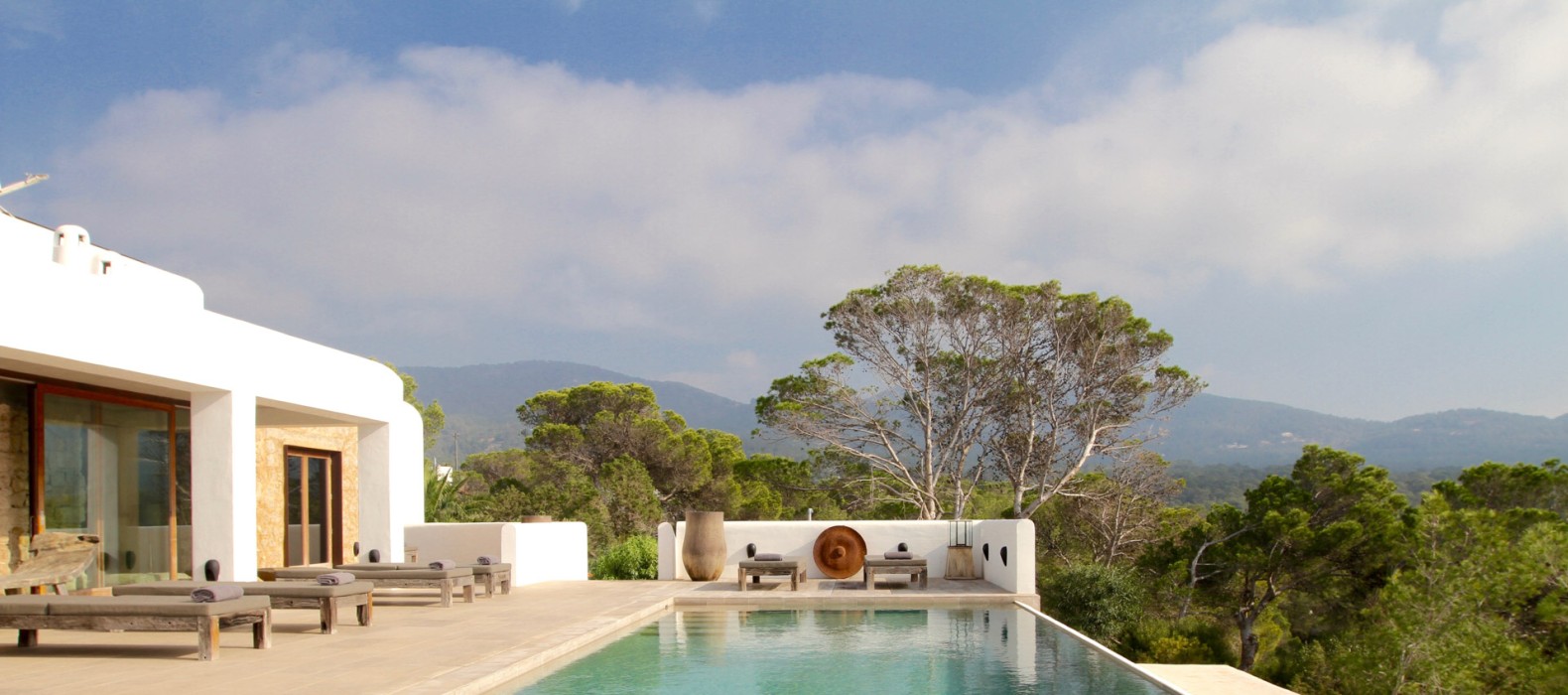 Exterior pool of Villa Sunrise Joy in Ibiza