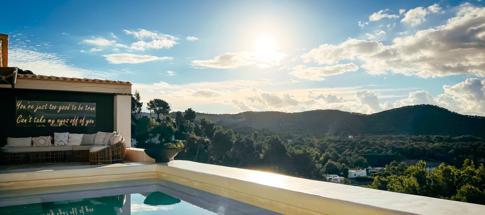 Panorama view of Villa The Nest One in Ibiza