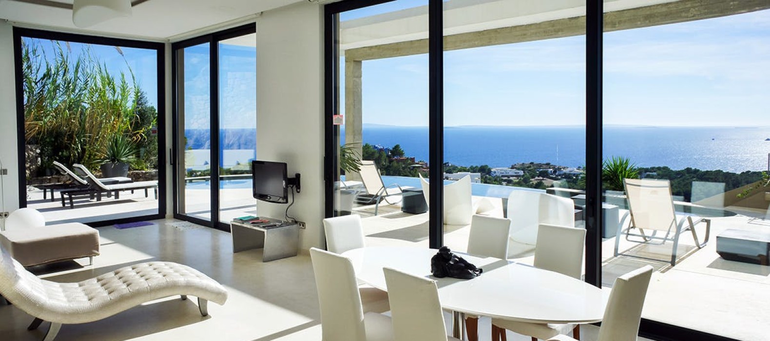 Living room of Casa Savant in Ibiza