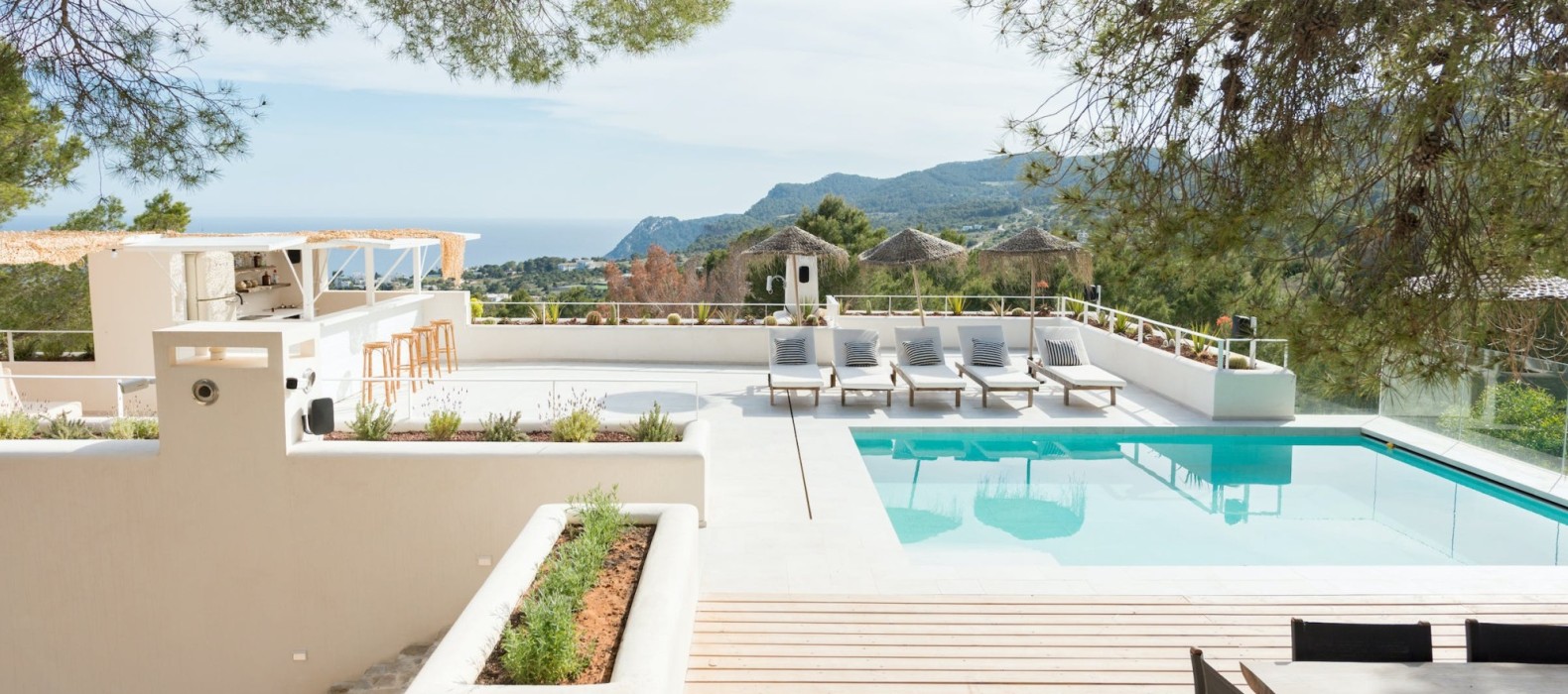 Rooftop view of Villa The Sweet Escape in Ibiza