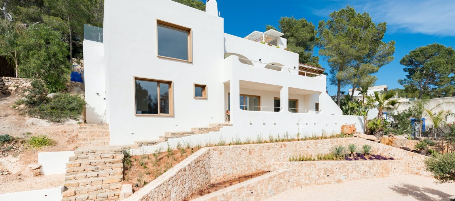 Exterior villa view of Villa The Sweet Escape in Ibiza