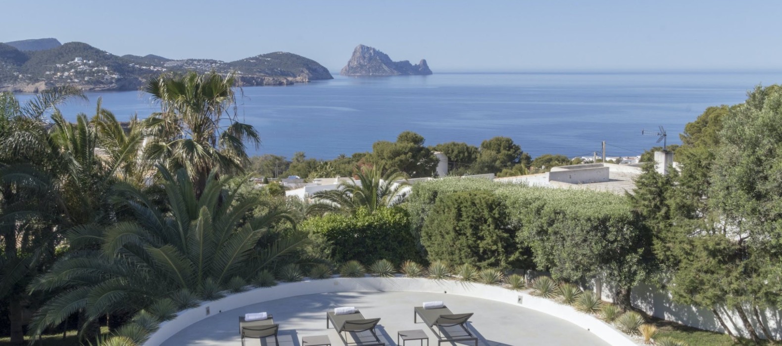 Exterior area of Villa The View of Vedra in Ibiza