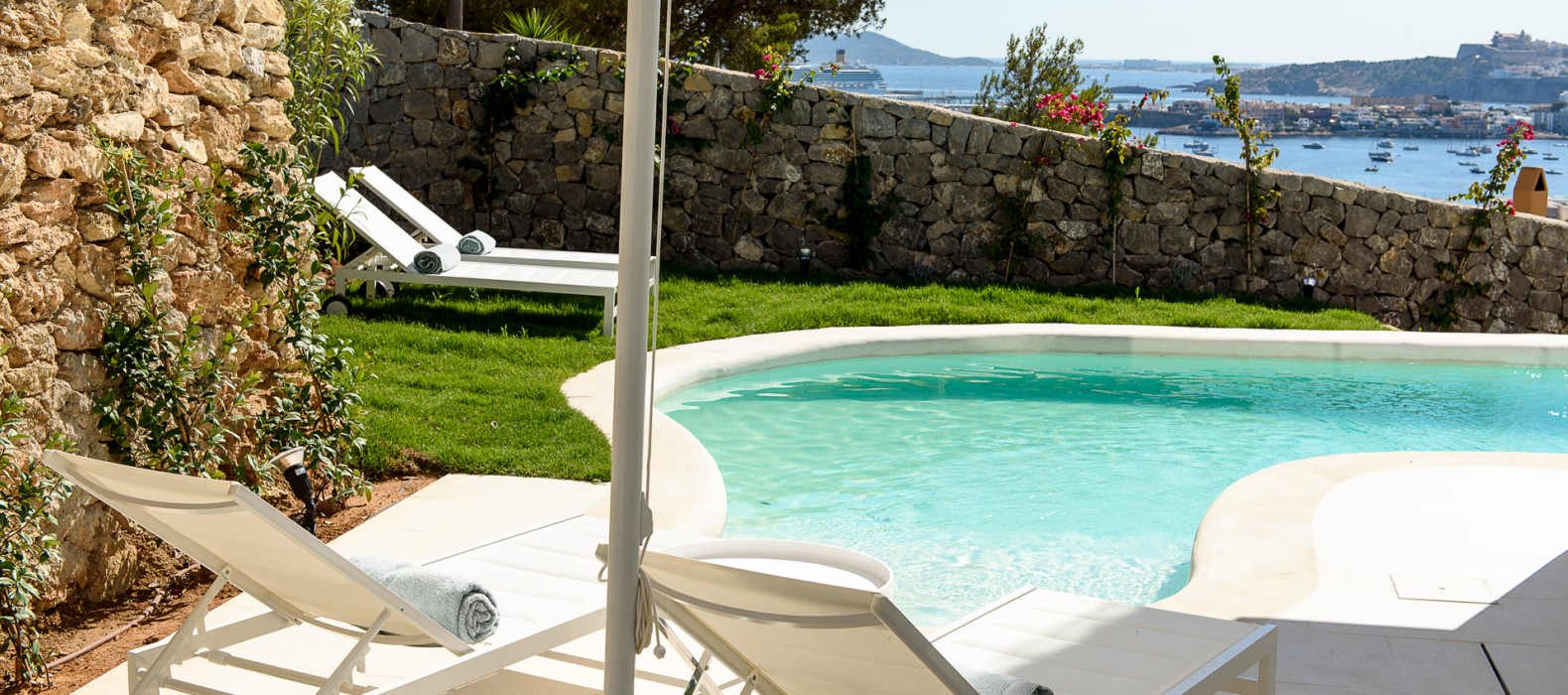 Pool view of Villa Triple X in Ibiza
