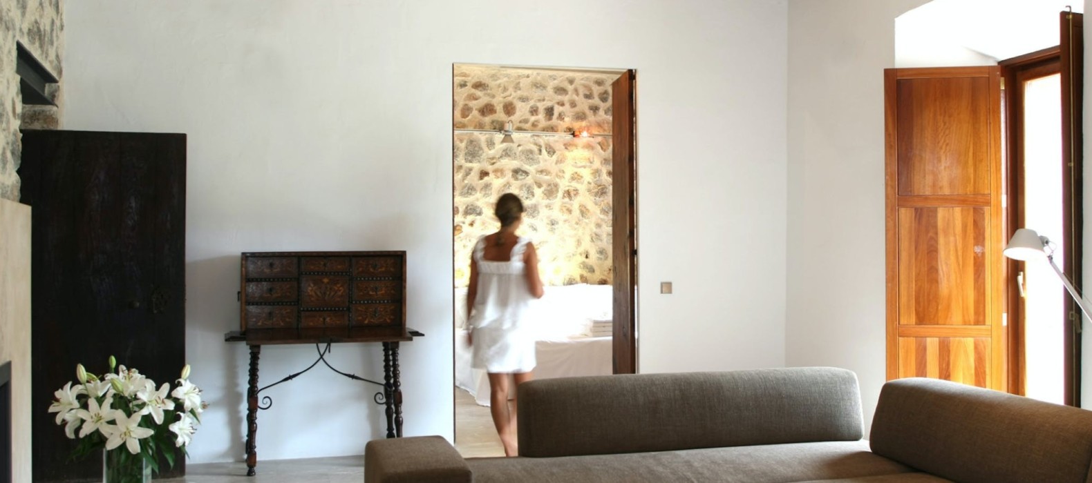 Living room of Casa de la Palma in Mallorca