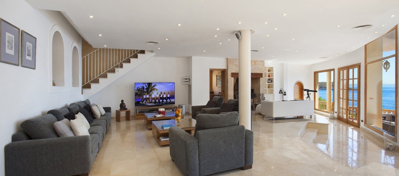 Living room of Villa Eol in Mallorca