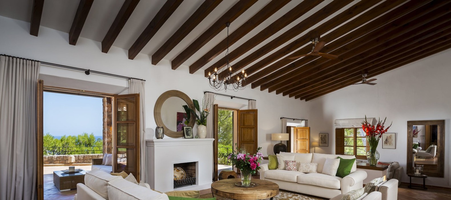 Living room with sofas of Villa Foreste in Mallorca