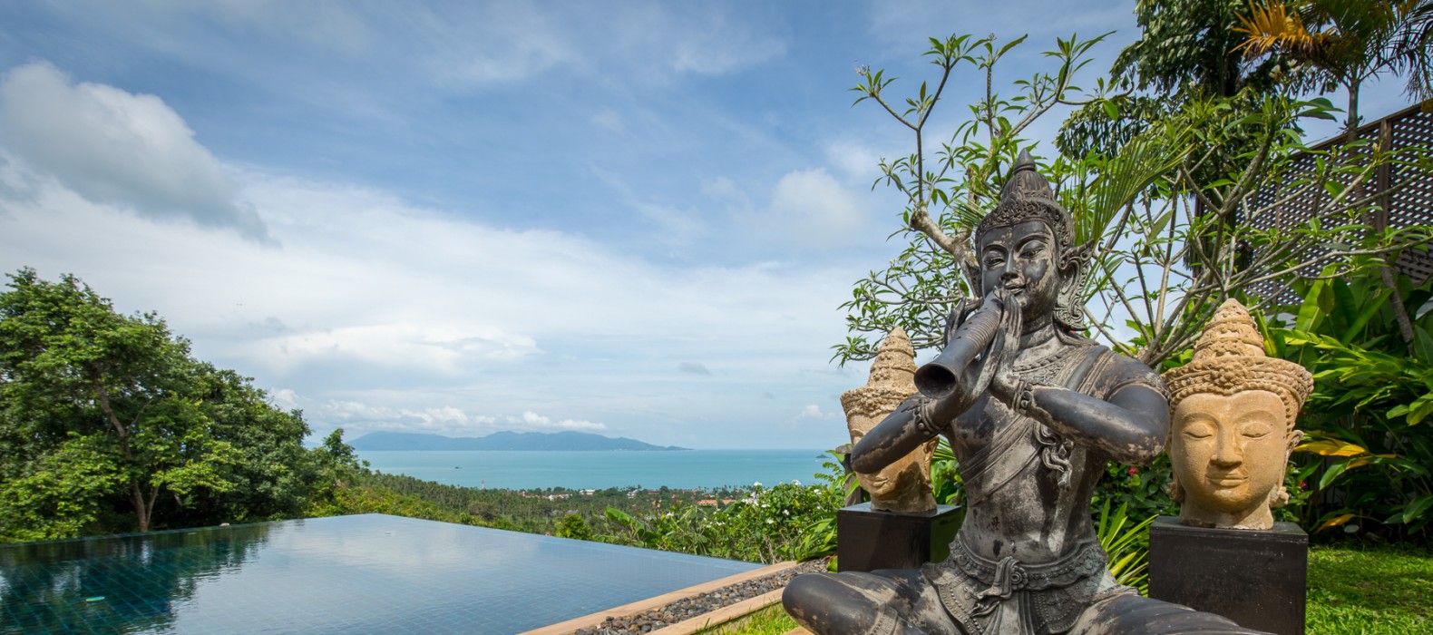 Exterior area view of Villa Lazy Sea in Koh Samui