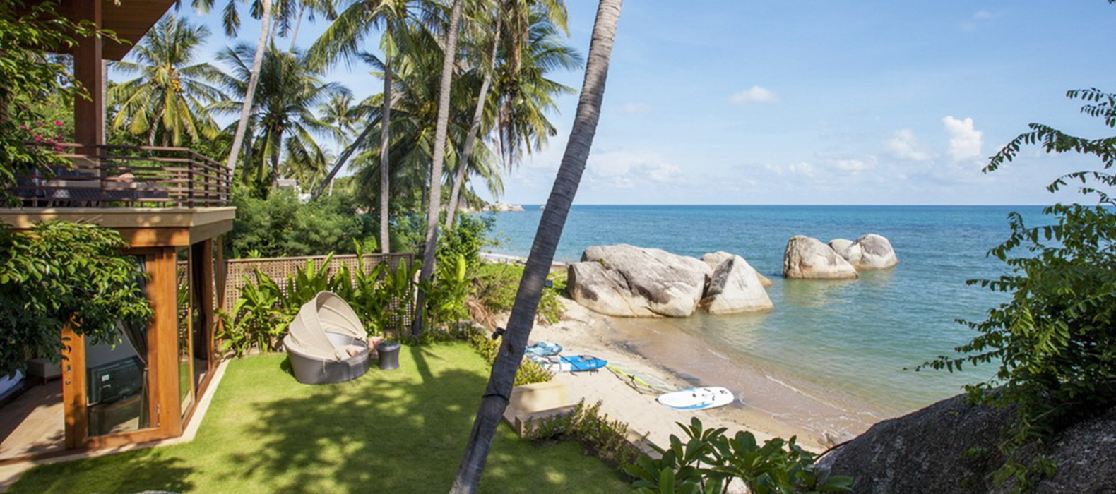 Beach view of Villa Promised Land in Koh Samui