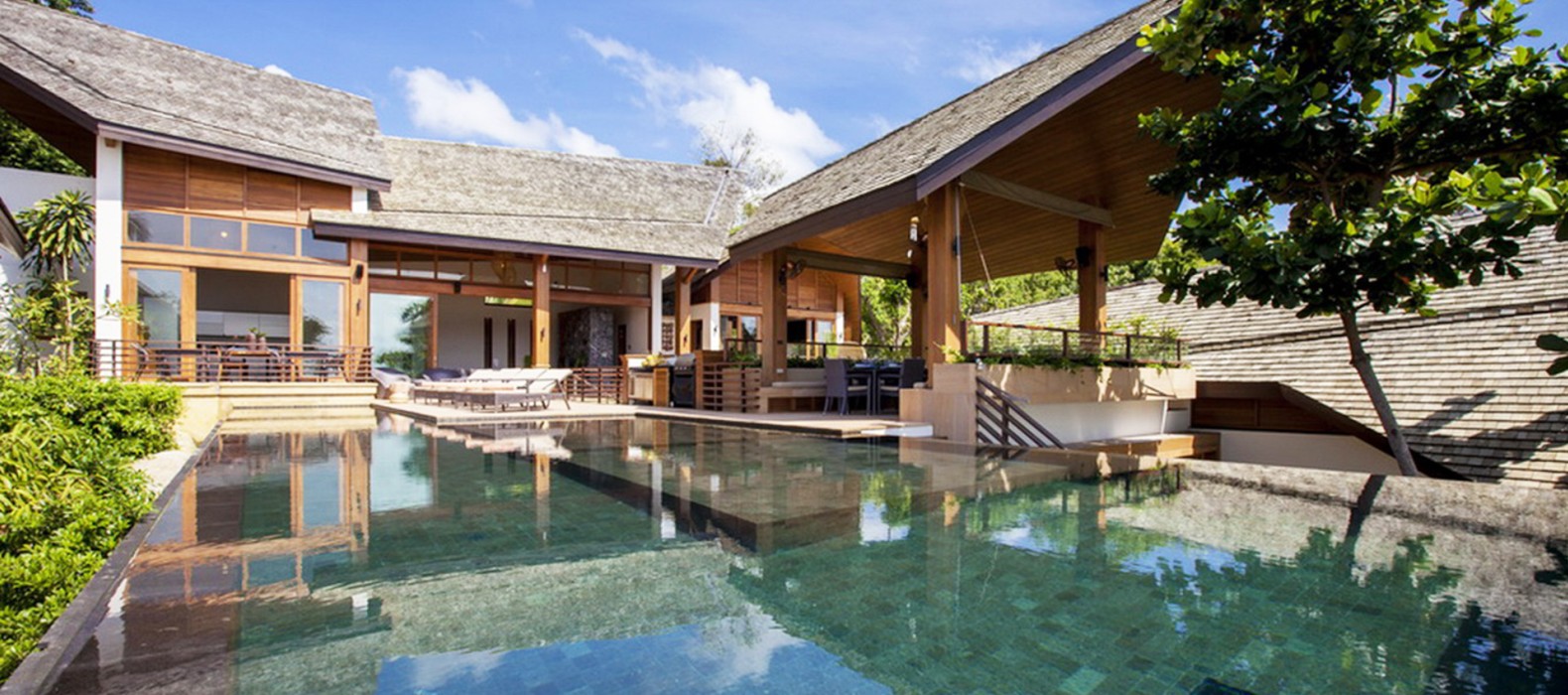 Exterior pool view of Villa Promised Land in Koh Samui