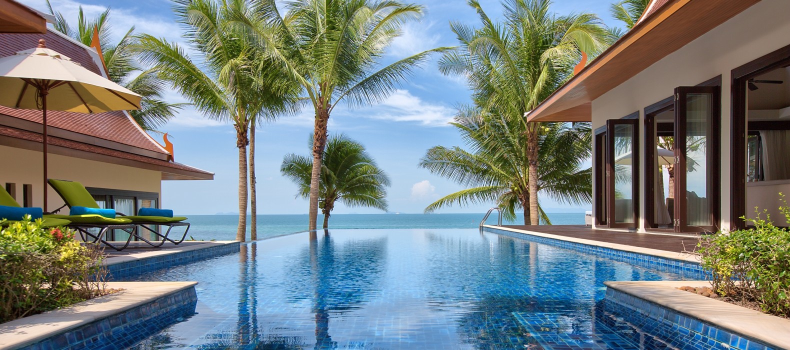 Exterior pool view of Villa Secret Ocean in Koh Samui
