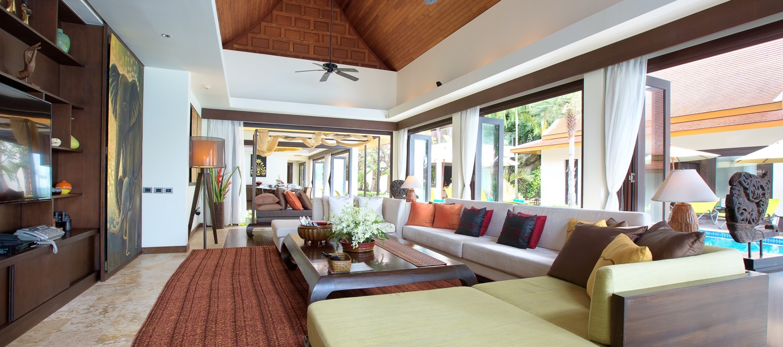 Living room of Villa Secret Ocean in Koh Samui