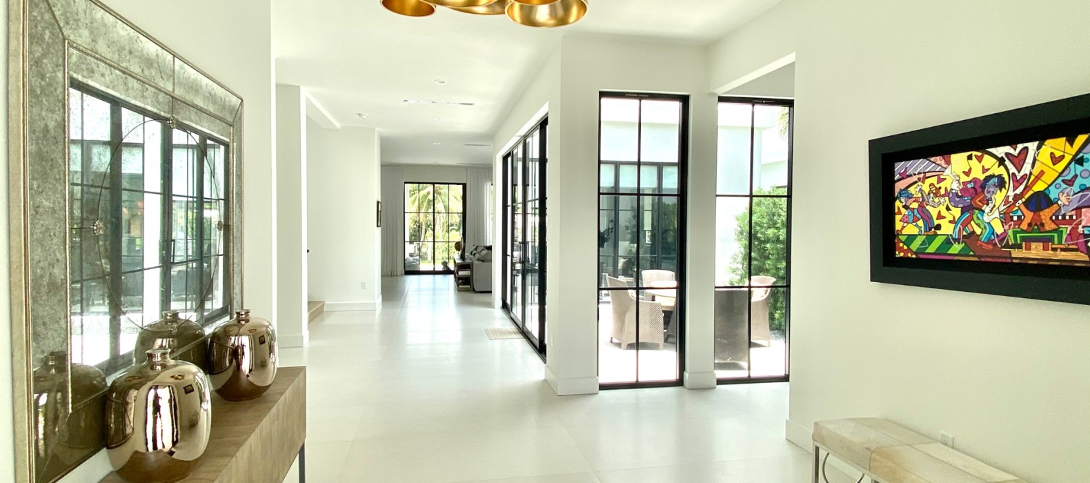 Hallway of Villa Alea in Miami