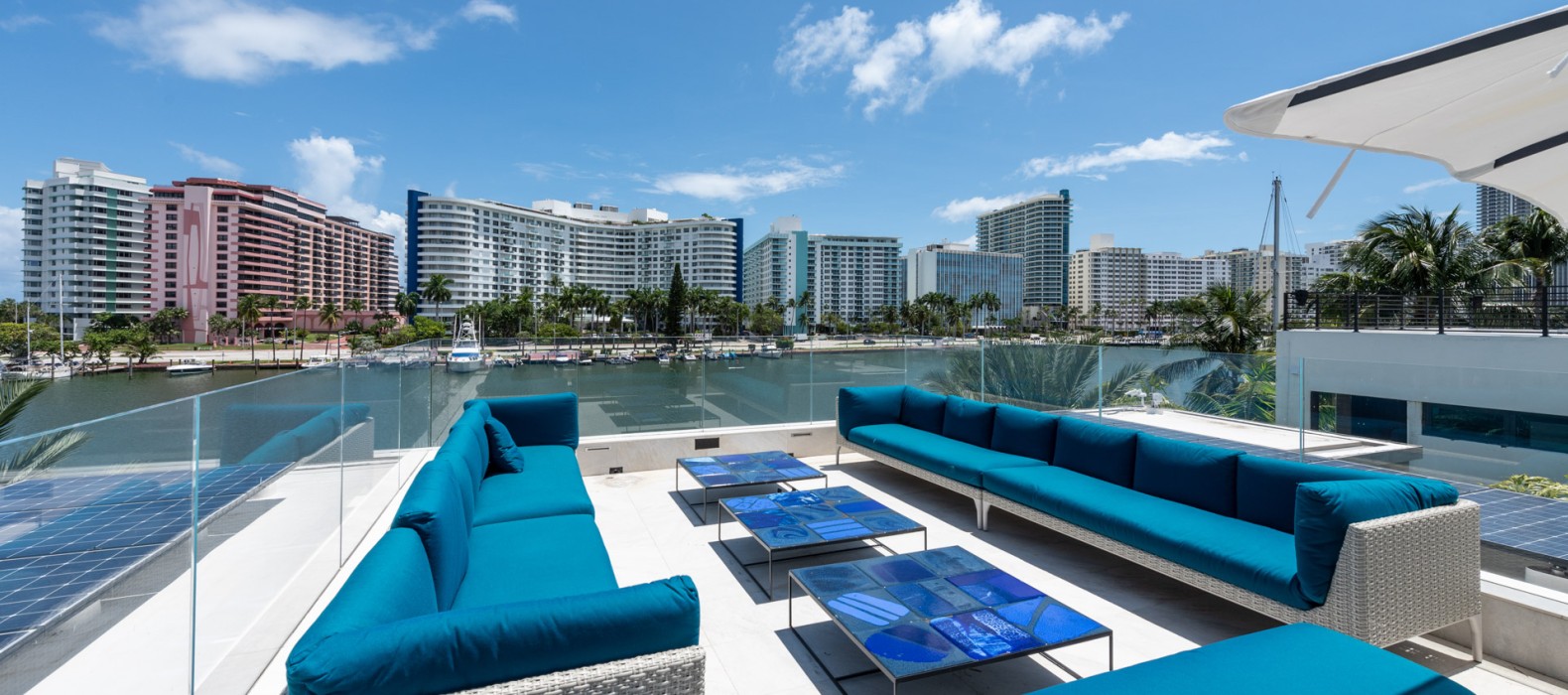 Rooftop of Villa Pamela in Miami